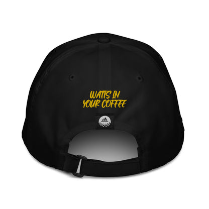 Velo Espresso Adidas Hat - Gold Writing